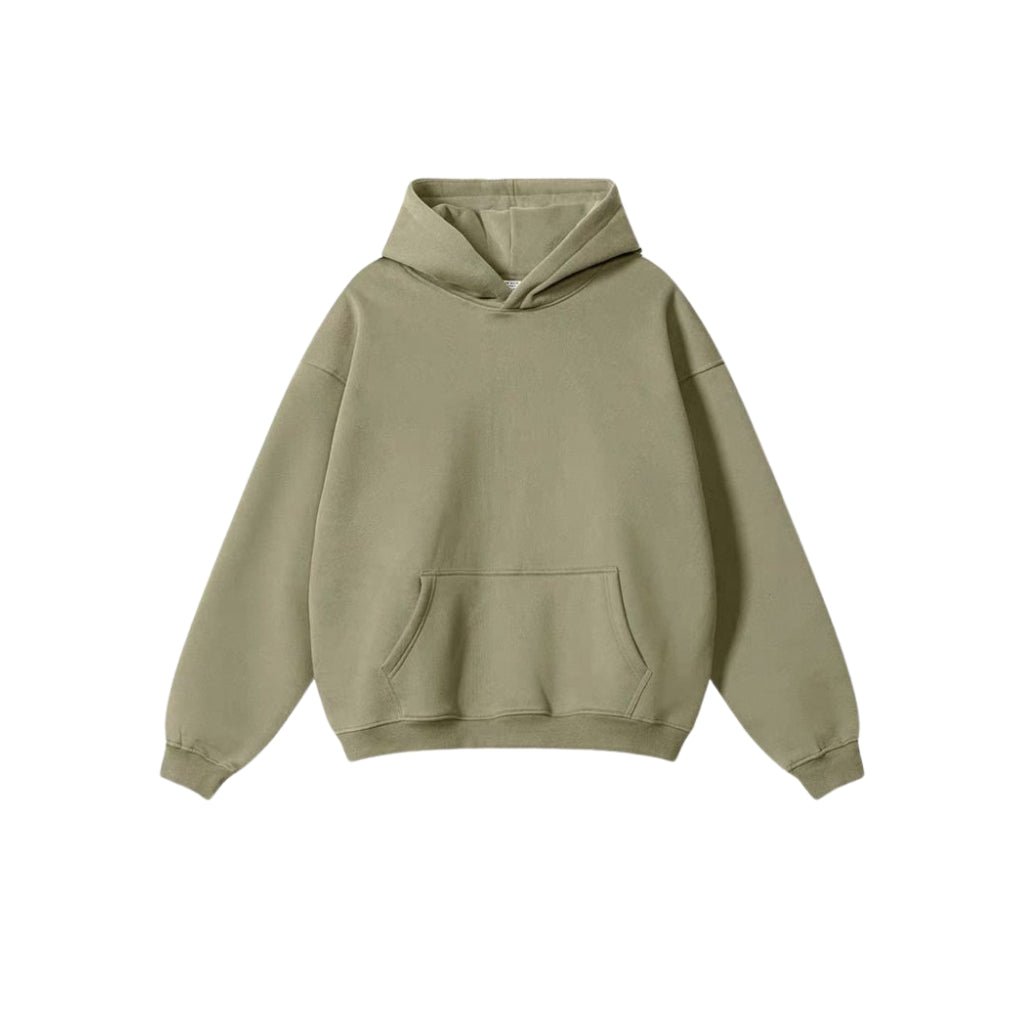 Oversized Hoodie & Jogger Set – Olivgrün - Elevé