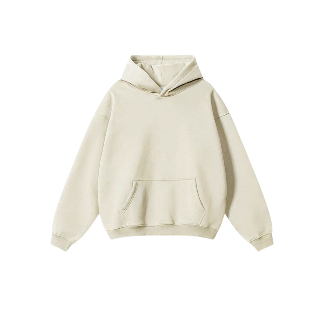 Oversize-Hoodie- und Jogginghosen-Set – Beige